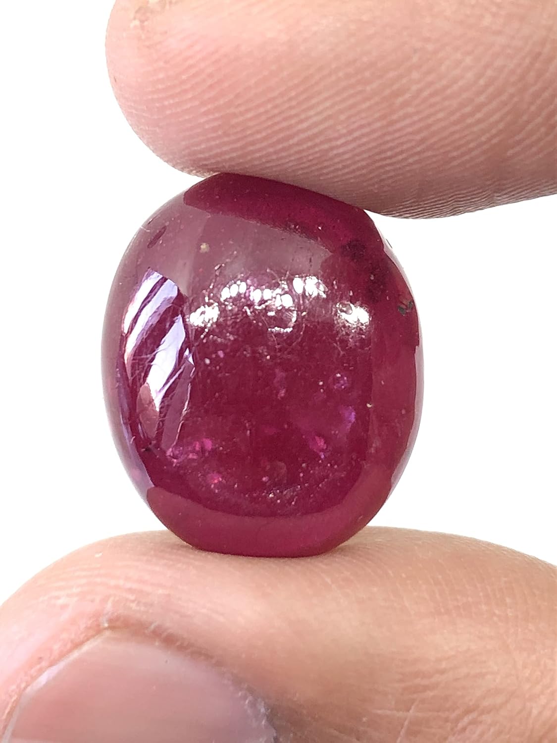 28.80 Ct Deep Red Ruby Oval Shape Cabochon Size 20x16.50 mm Unique Quality Valuable Loose Gemstone Best For Making Pendant/Ring Jewelry