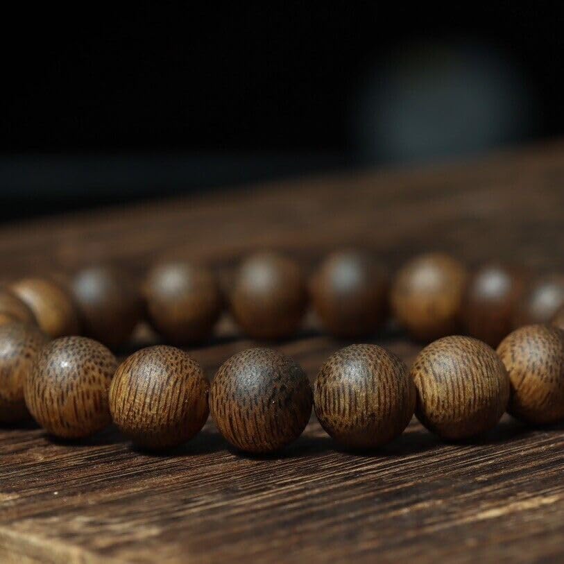 Agarwood 10mm Hainan White Chess Agarwood Skewers Buddha Beads Rosary Beads Sinking Water