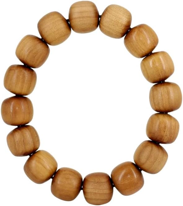 Mascot Wooden Crafts Wood Carving Art Wood Decoration Artwork 印度老山檀香老形珠1.4 * 1.3 * 16颗手串男女老料沉浮水木质文玩(老山檀香老形珠沉水款)