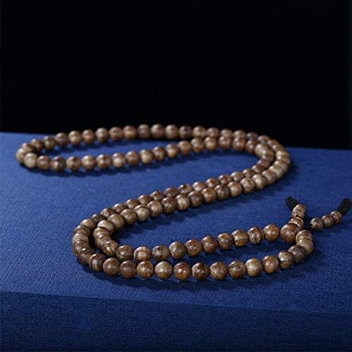 GLW Genuine Natural Wild Nha Trang Agarwood 8mm 108 Buddhism MALA Prayer Beads #652