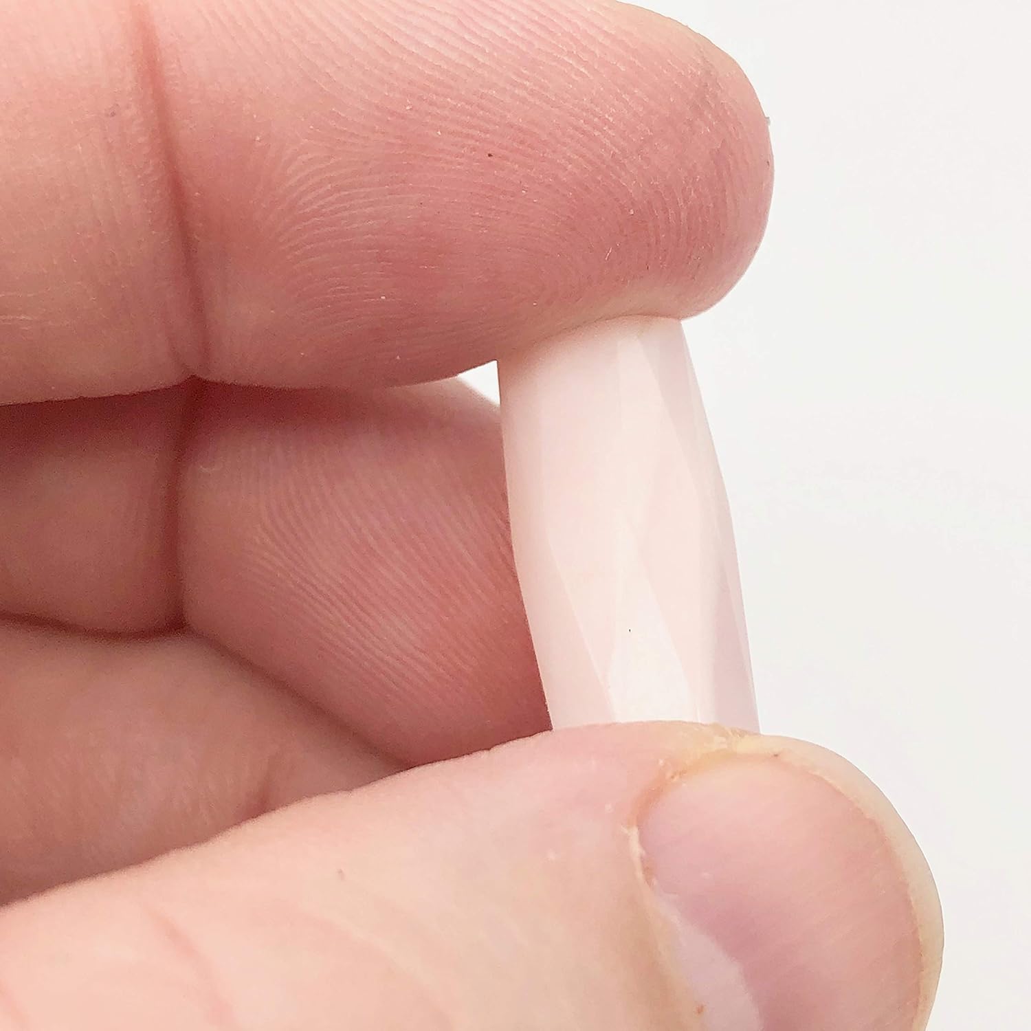 Mangano Pink Calcite Faceted Tube Bead 15