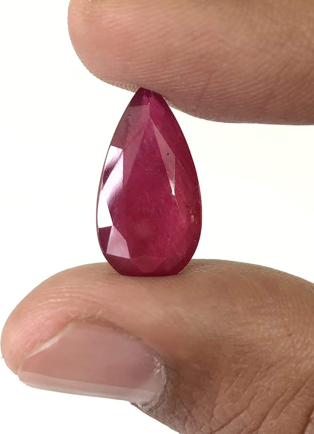 9.20 Ct Ruby Pear Shape Size 20x10 mm Cut Faceted Attractive High Quality Fine Loose Gemstone Best For Making Jewelry Pendant, Ring
