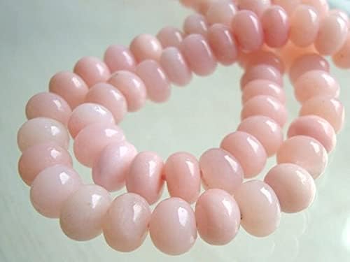 7-8x4-6mm,Peruvian Pink Opal, AA+ Natural Irregular Rondelle Beads 8