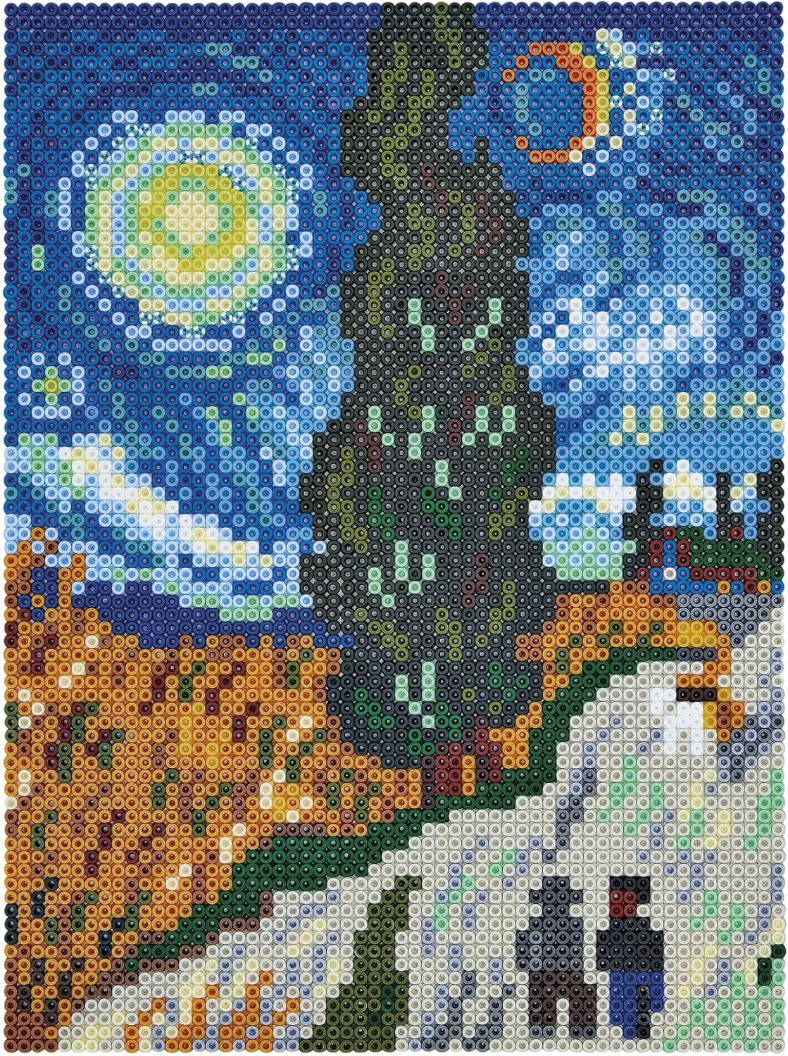 Hama Art 3607 Van Gogh Bead Kit, Blue, Black, Brown, Yellow, Green