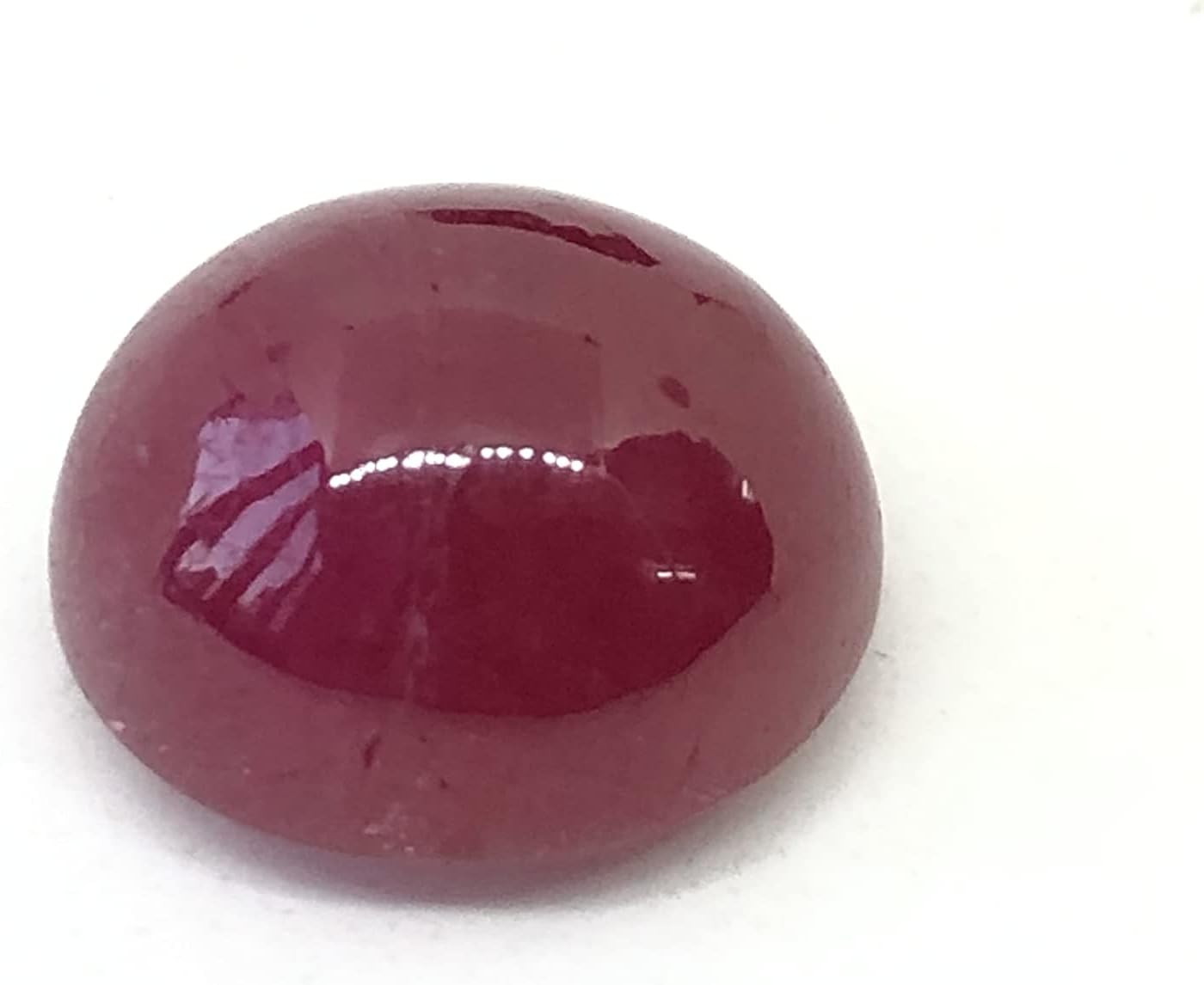 17.52 Ct Deep Red Ruby Oval Shape Cabochon Size 14.50x13 mm Attractive High Quality Fine Loose Gemstone Best For Making Pendant/Ring Jewelry