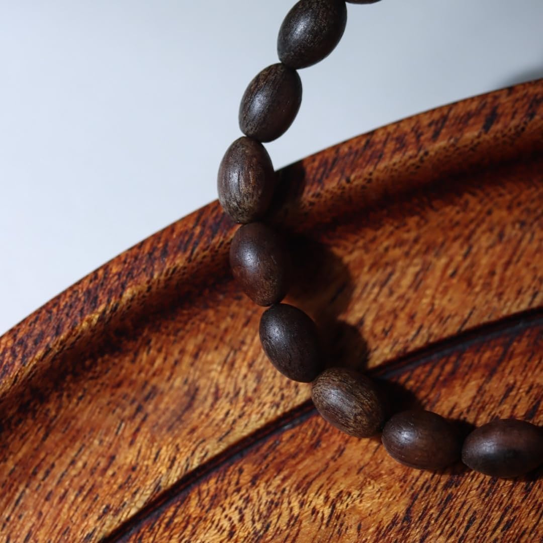 Hainan Green Agarwood Full Oil Sinking Grade Rice Beads 7×9 * 20 Pieces Sweet Floral Honey Scented Bracelet Candy Knot