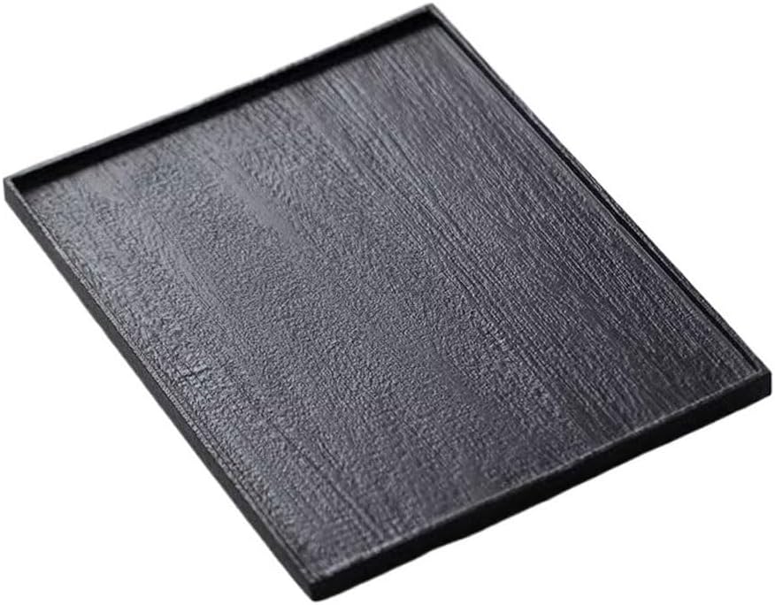 Tray Retro Solid Wood Black Square Tea Tray Home Tea Tray Living Room Dry Tea Table Serving Trays