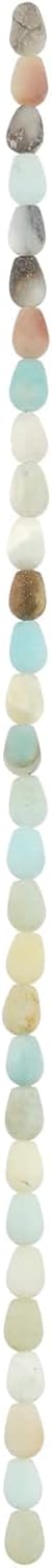 Bead Landing Multicolor Amazonite Teardrop Beads, 9mm, 12 Pack
