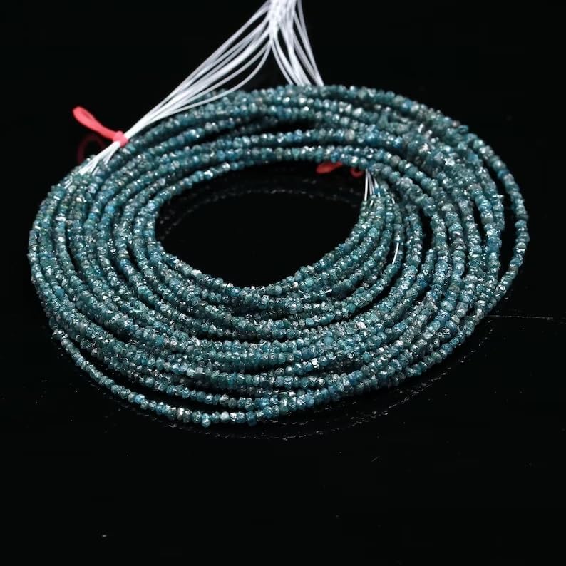 Blue Diamond Uncut Beads 2-3mm Conflict Free Diamond Fancy Shape Raw Beads DIY Jewerllery Making
