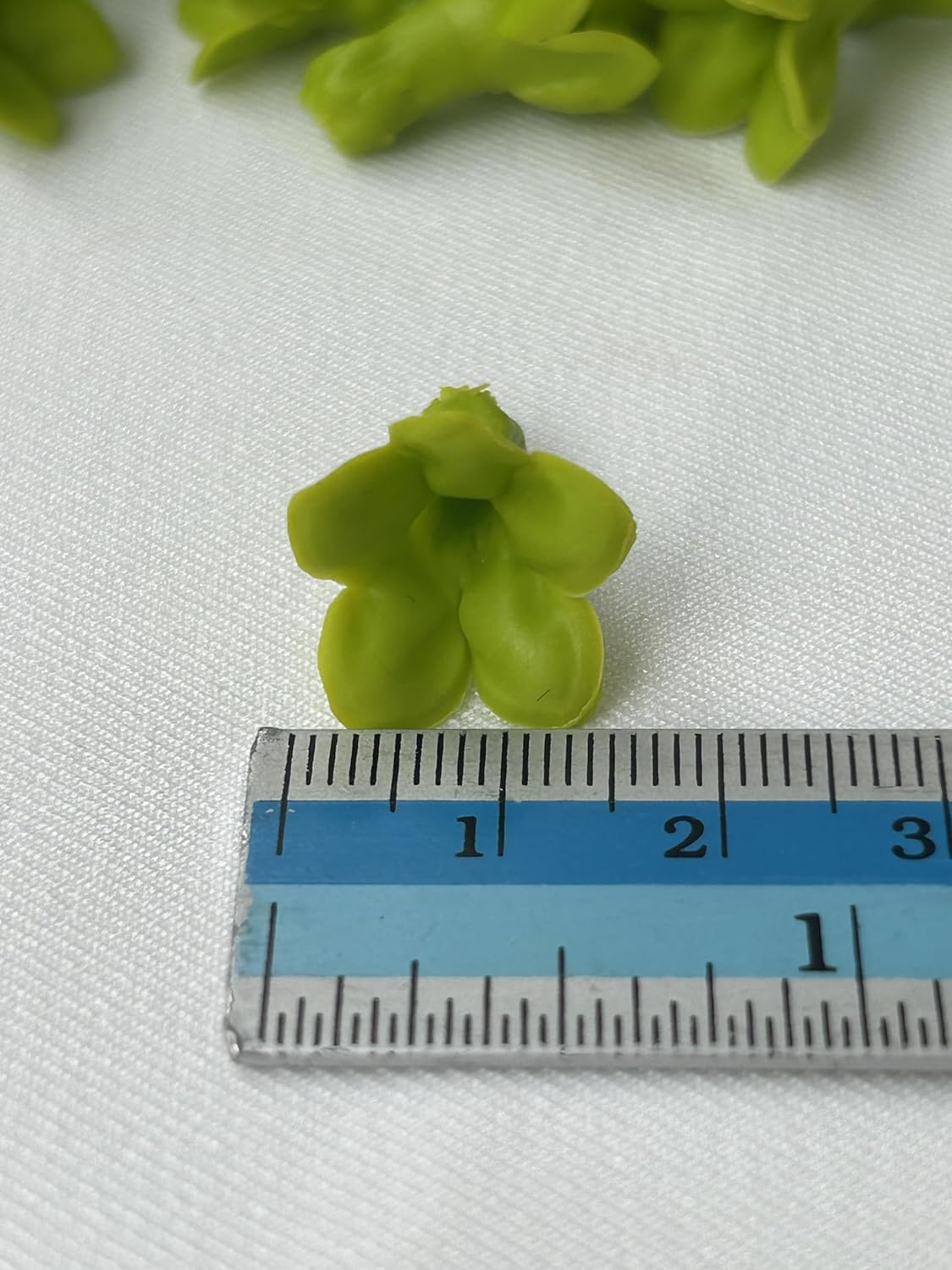 100 PCS Green Pakalana (Cowslip Creeper) Clay Beads (02) for Jewelry Making DIY Craft Supplies