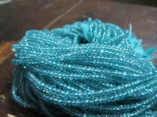 100 String lot Natural Apatite Rondelle Beads Facited 3.50 mm 14