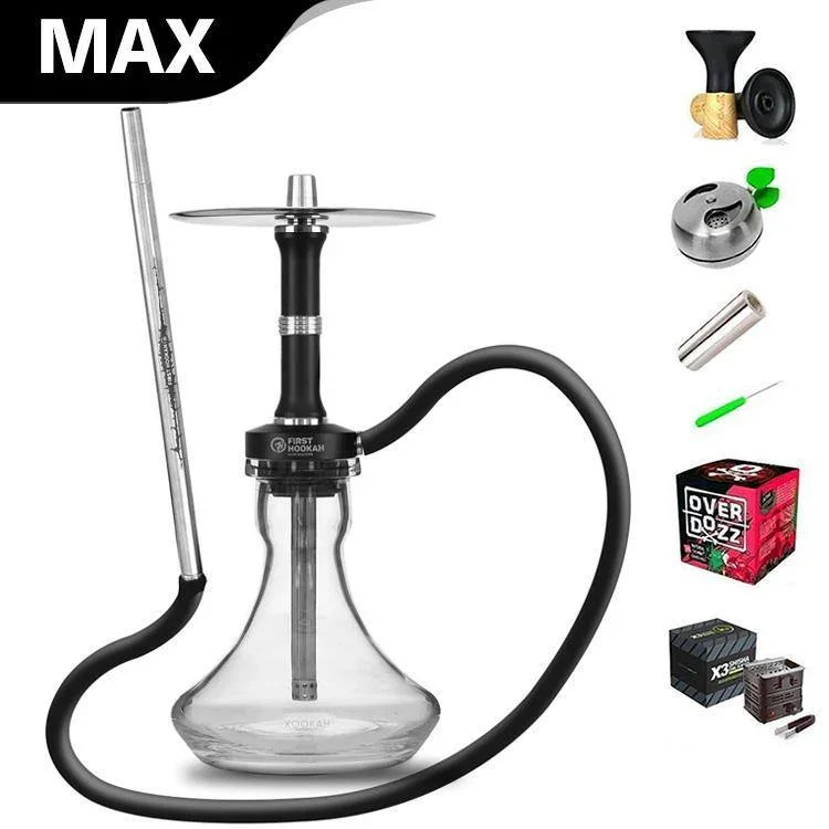 First Hookah Core Lite Mini Shisha Set - Black