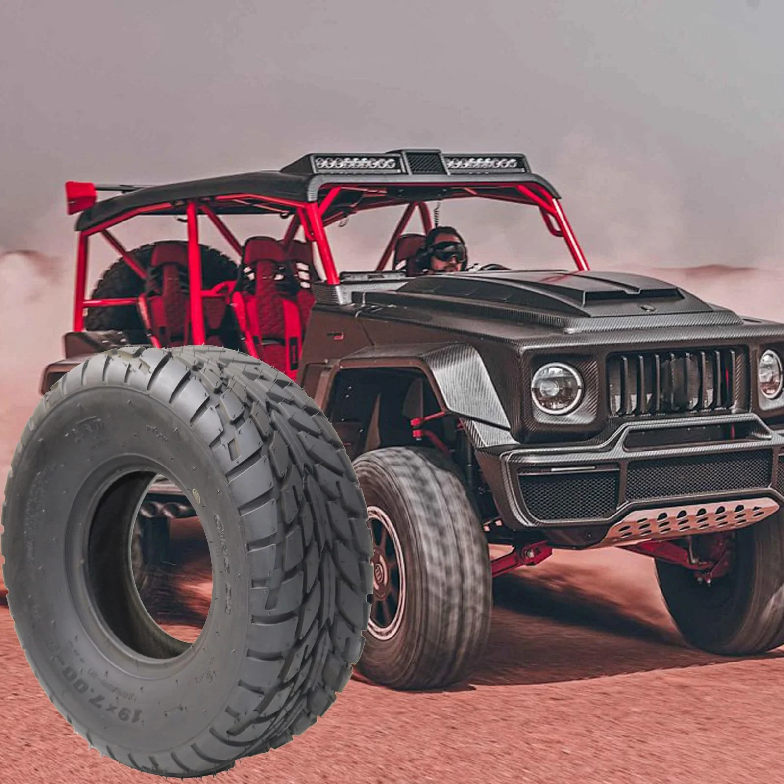 Garvee 2 Pack 18x9.50-8 ATV Tires 4 PR All-Terrain Tubeless Off-Road Tires for ATV UTV Trail Sand Mud, Durable Rubber, Excellent Grip