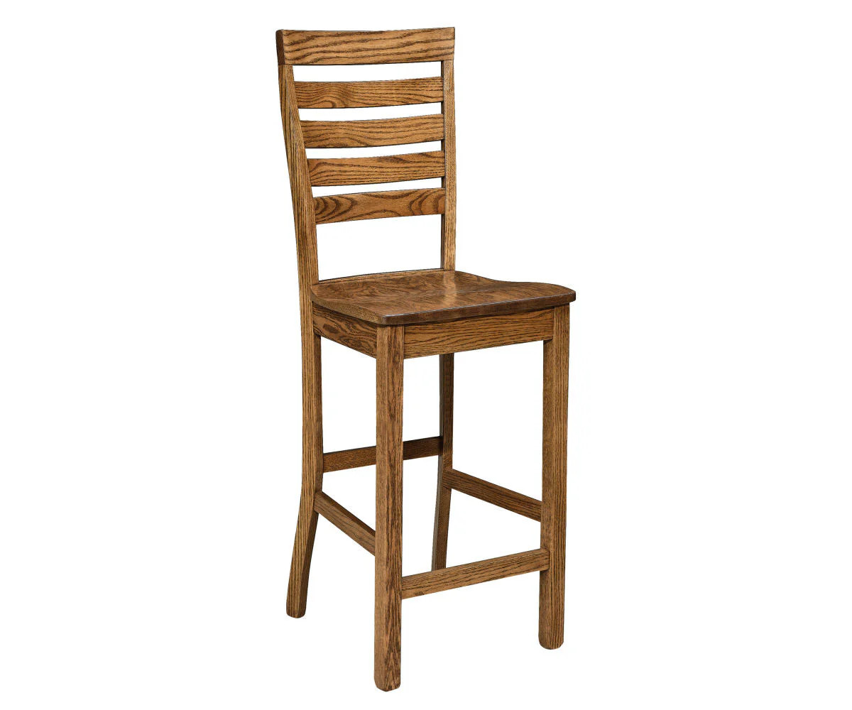 Amish Logan Stationary Bar Chair