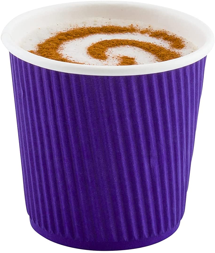 500-CT 4 oz Hot Beverage Cups Eco-Friendly Recyclable Paper - Insulated - Wholesale Takeout Coffee Cup