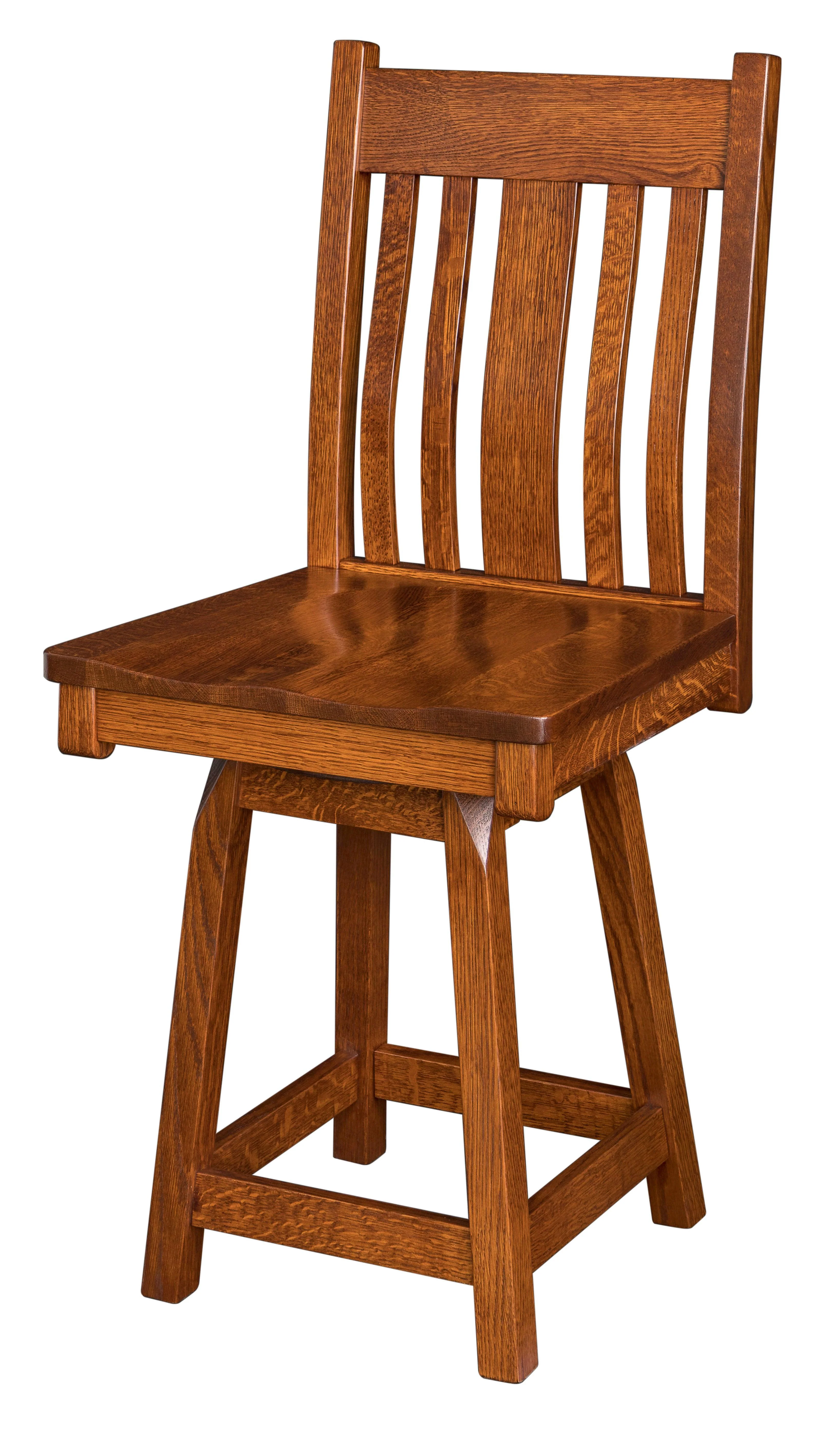 Amish Kingsbury Swivel Bar Chair