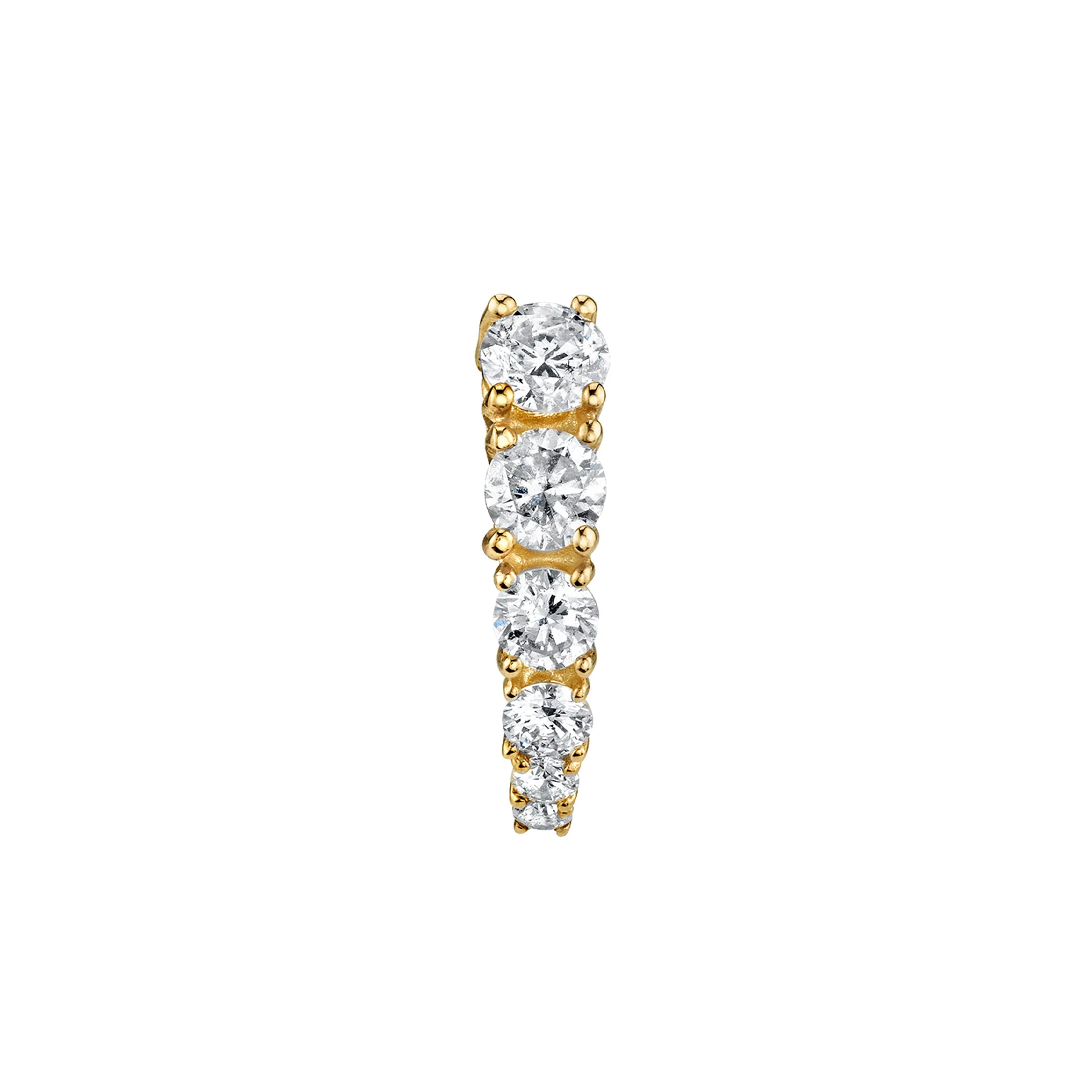 Comet Earring - White Diamond / 14k Yellow Gold