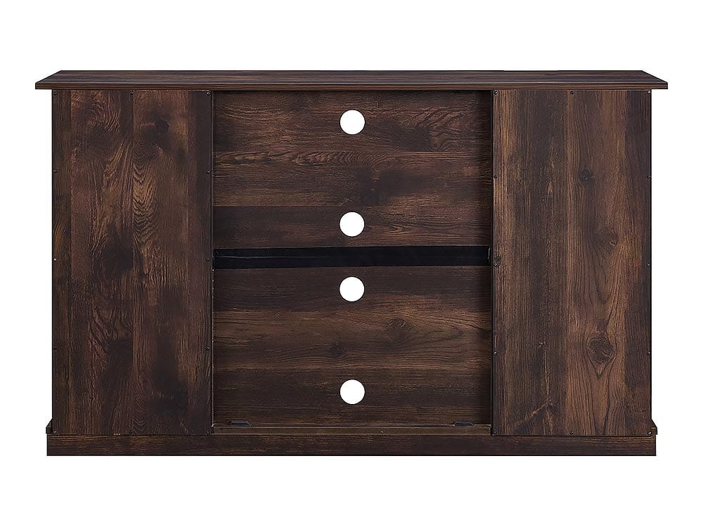 Sawyer Media Console in Rustic Brown