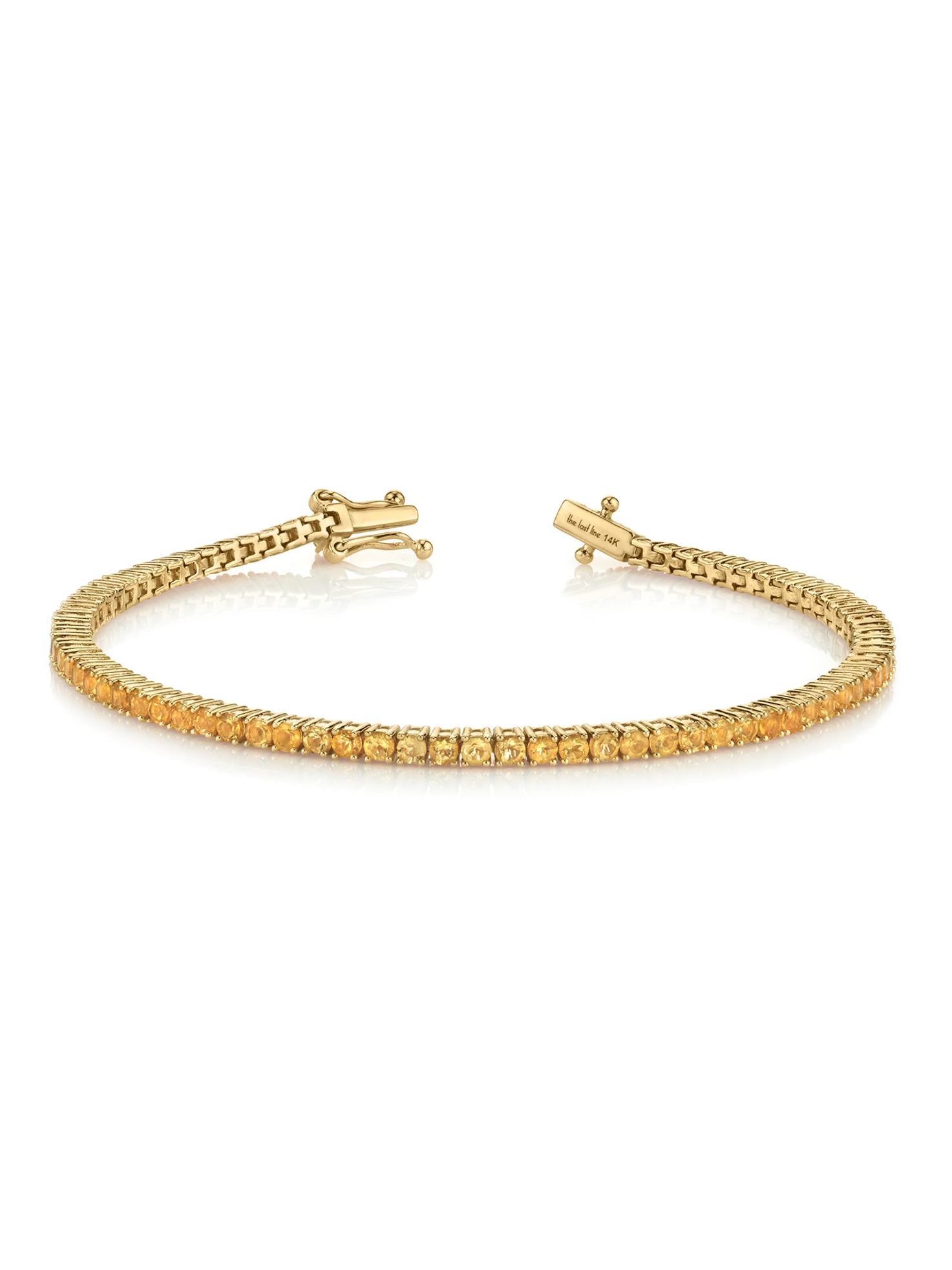 The Perfect Personalized Tennis Bracelet - Citrine / 14k Yellow Gold