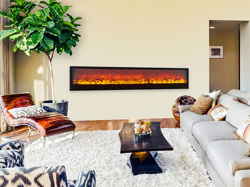 Touchstone 72-In Emblazon Built-In Electric Fireplace