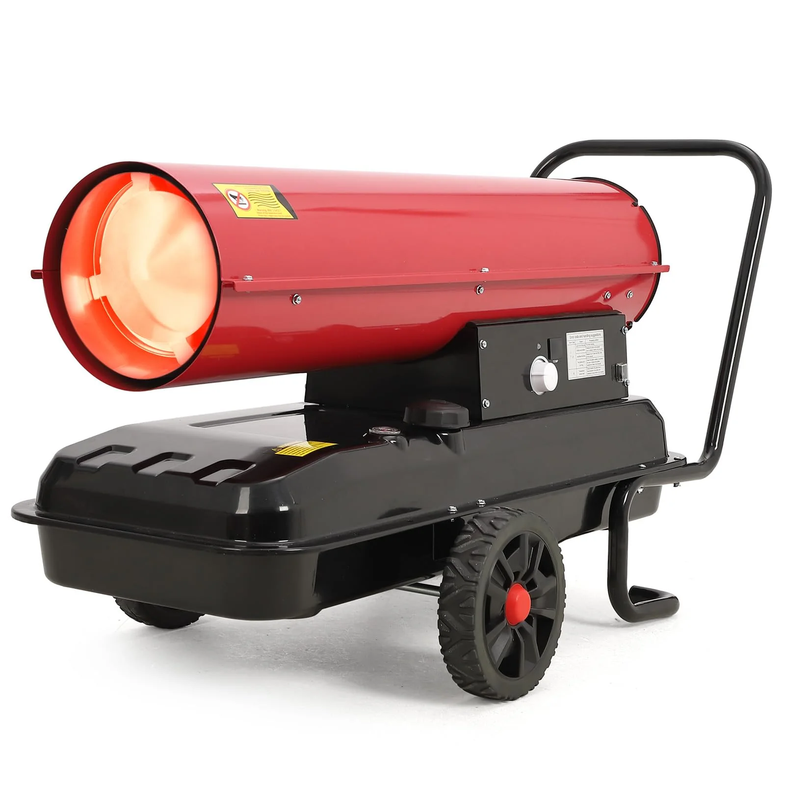 Garvee 175,000 BTU Diesel Kerosene Space Heater, 51L Fuel Tank, Adjustable Thermostat, 1100m³/h Output, for Outdoor, Indoor, Workshop, Industrial, Red