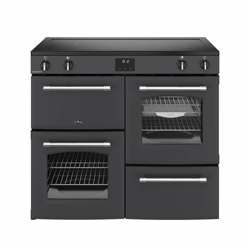 Belling 100cm Anthracite Farmhouse Electric Rangecooker | FH100EANT