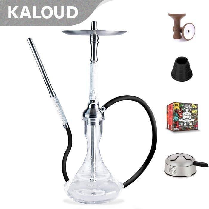 Ash Wood Atomic Hookah - Noir (White)
