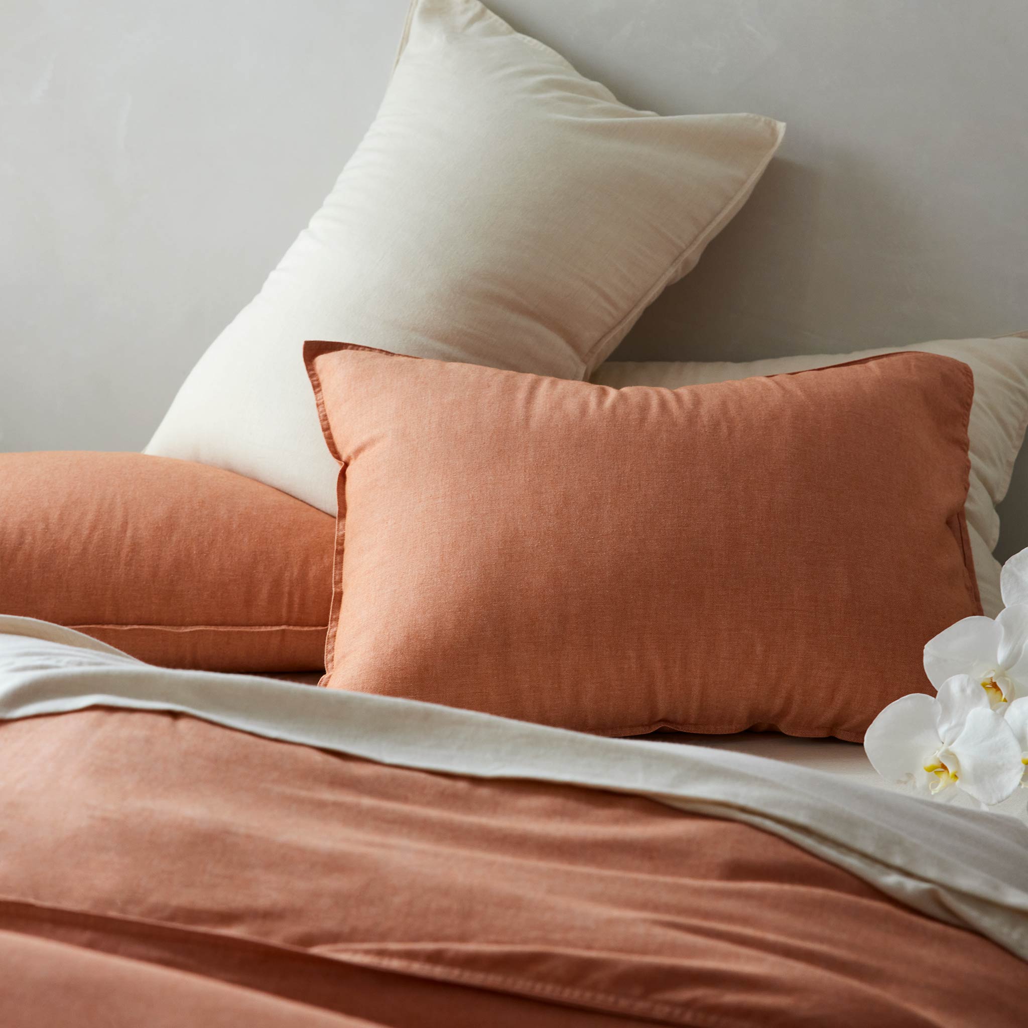 Heathered Cashmere Pillowcase Set