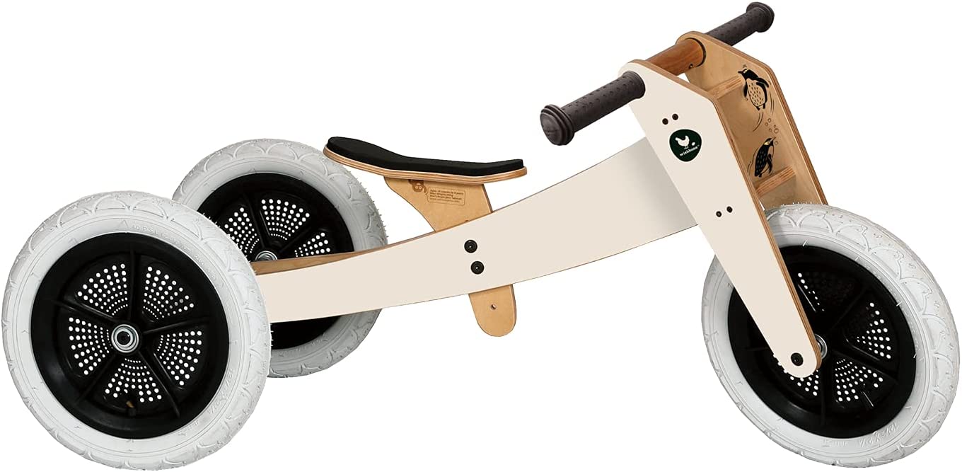 Bike 3 in 1 Wooden Balance Bike and Walker, Ages 1 to 5 Years