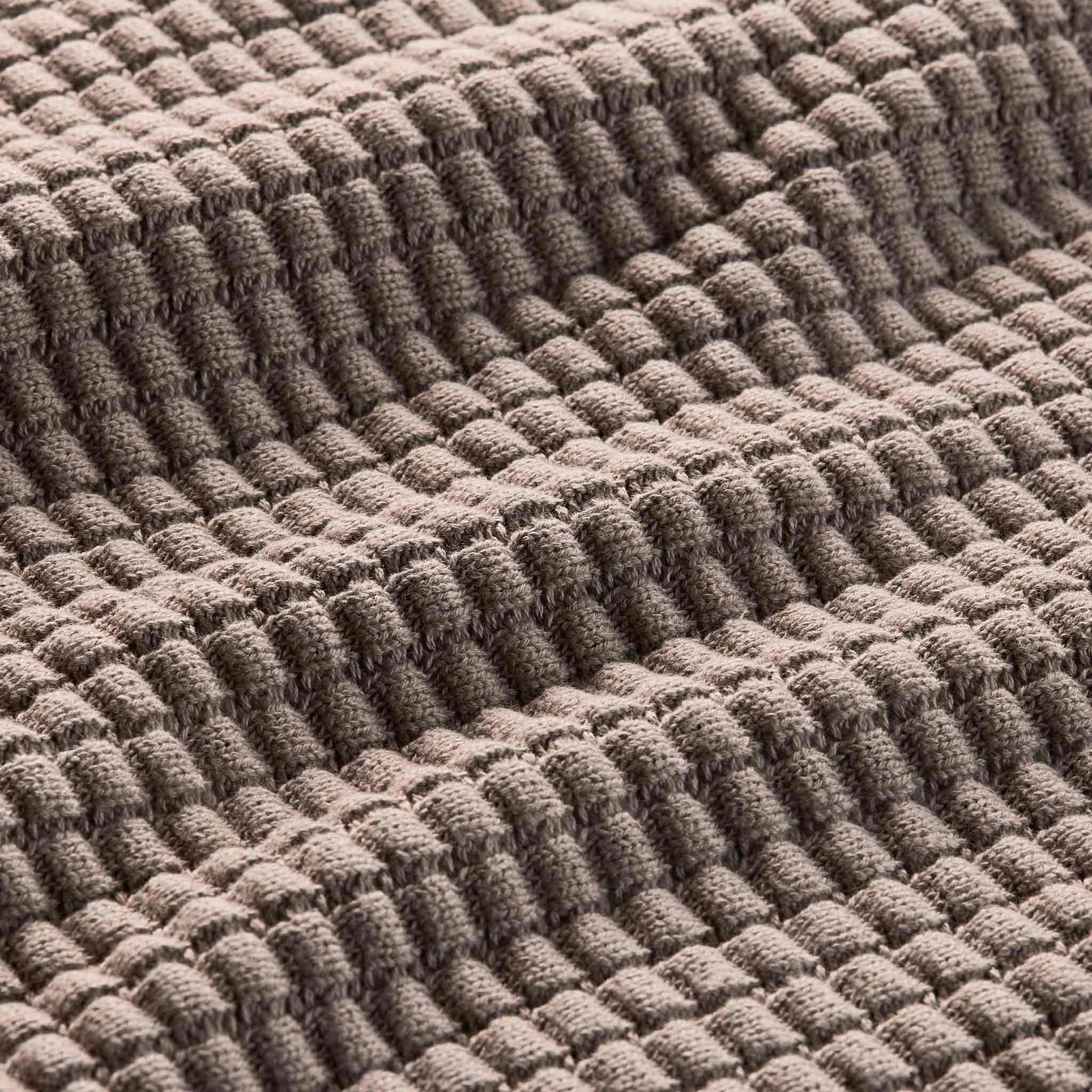 Grid Knit Cotton Throw Blanket - Last Call