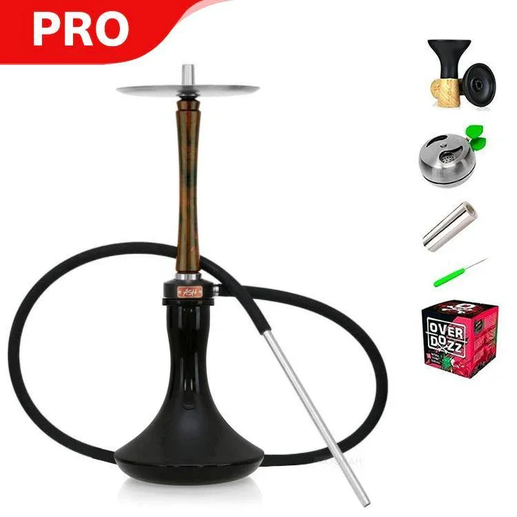 Ash Wood Hookah Haze Mist Shisha Set - Sunset