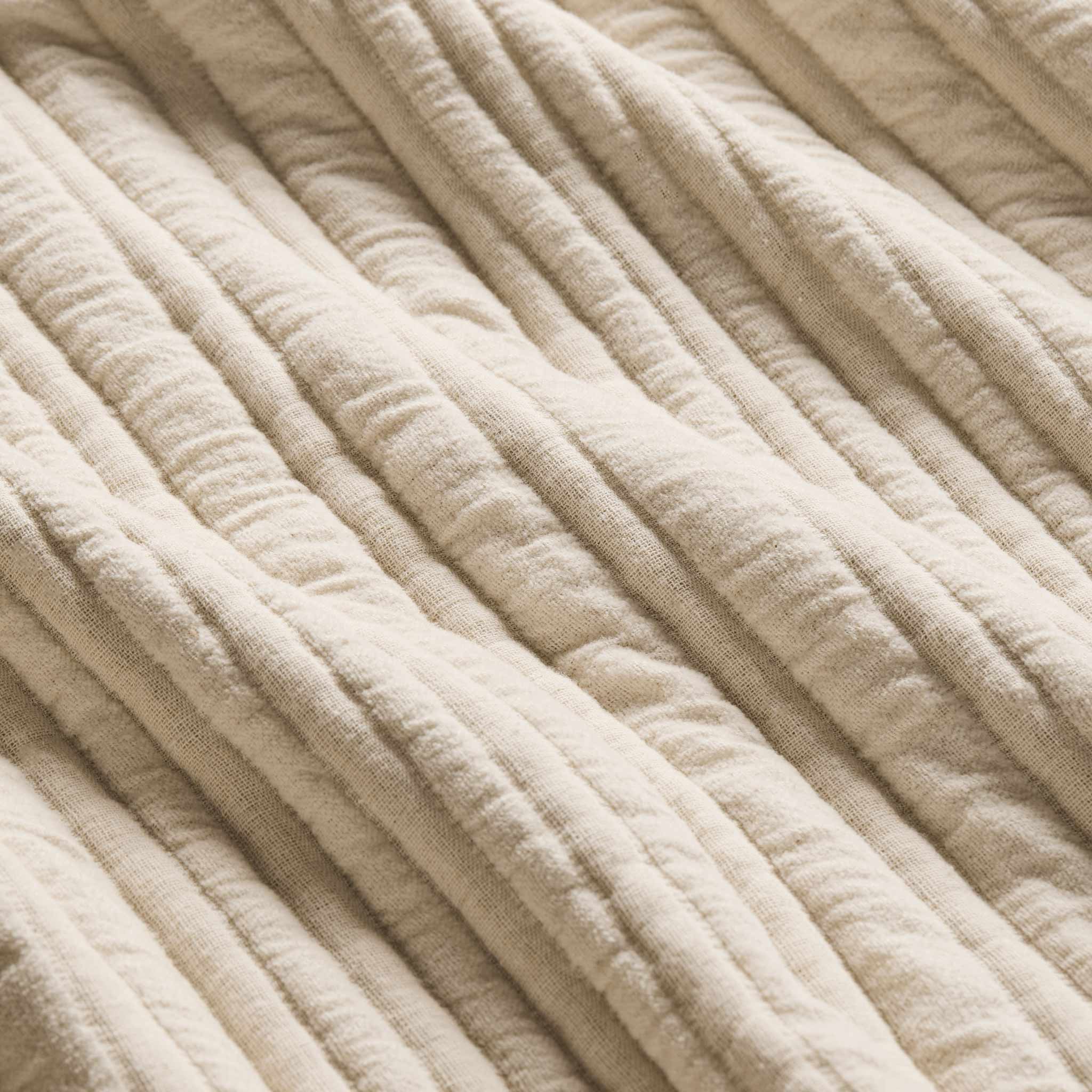 Cozy Ribbed Quilted Shams