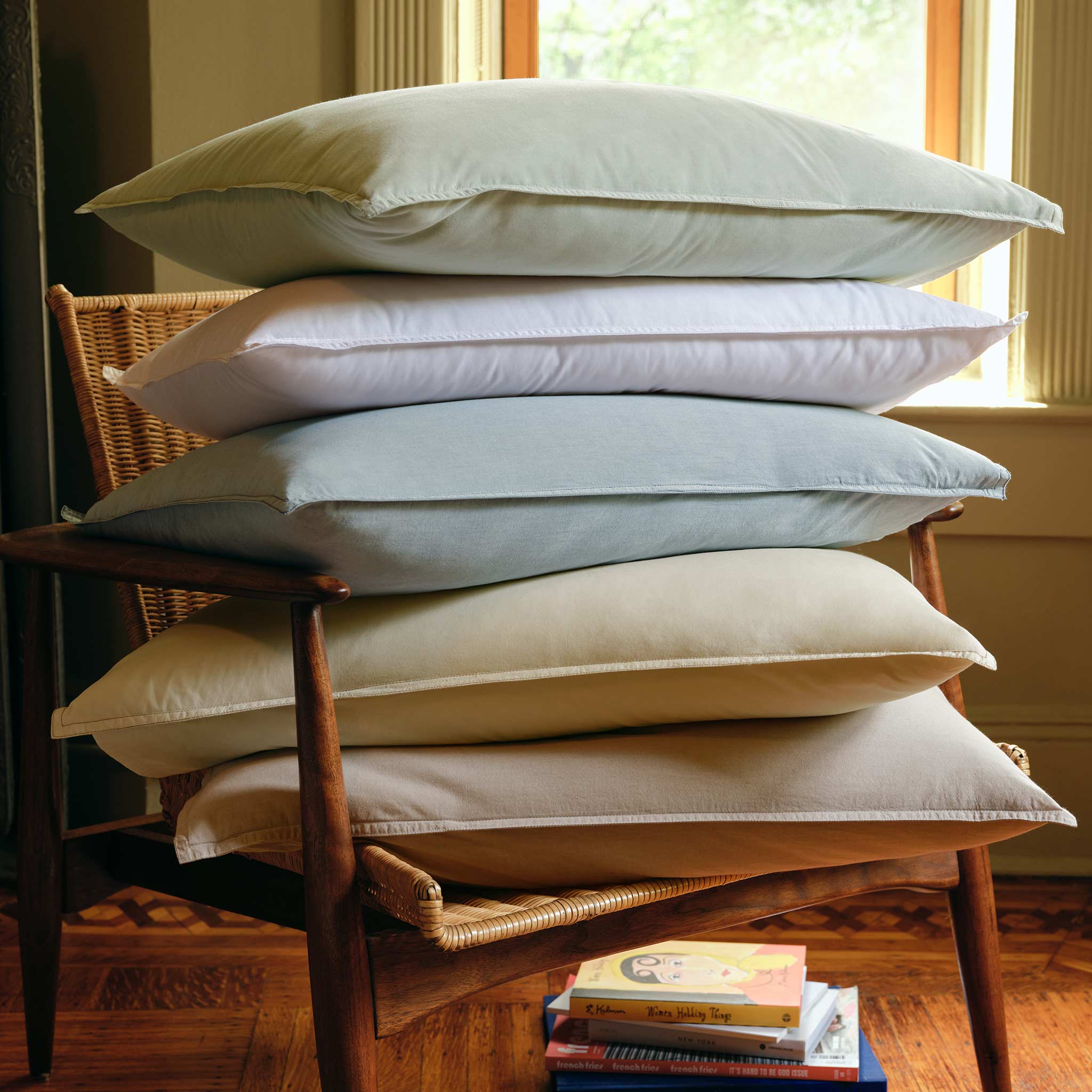 Washed Classic Percale Duvet Set