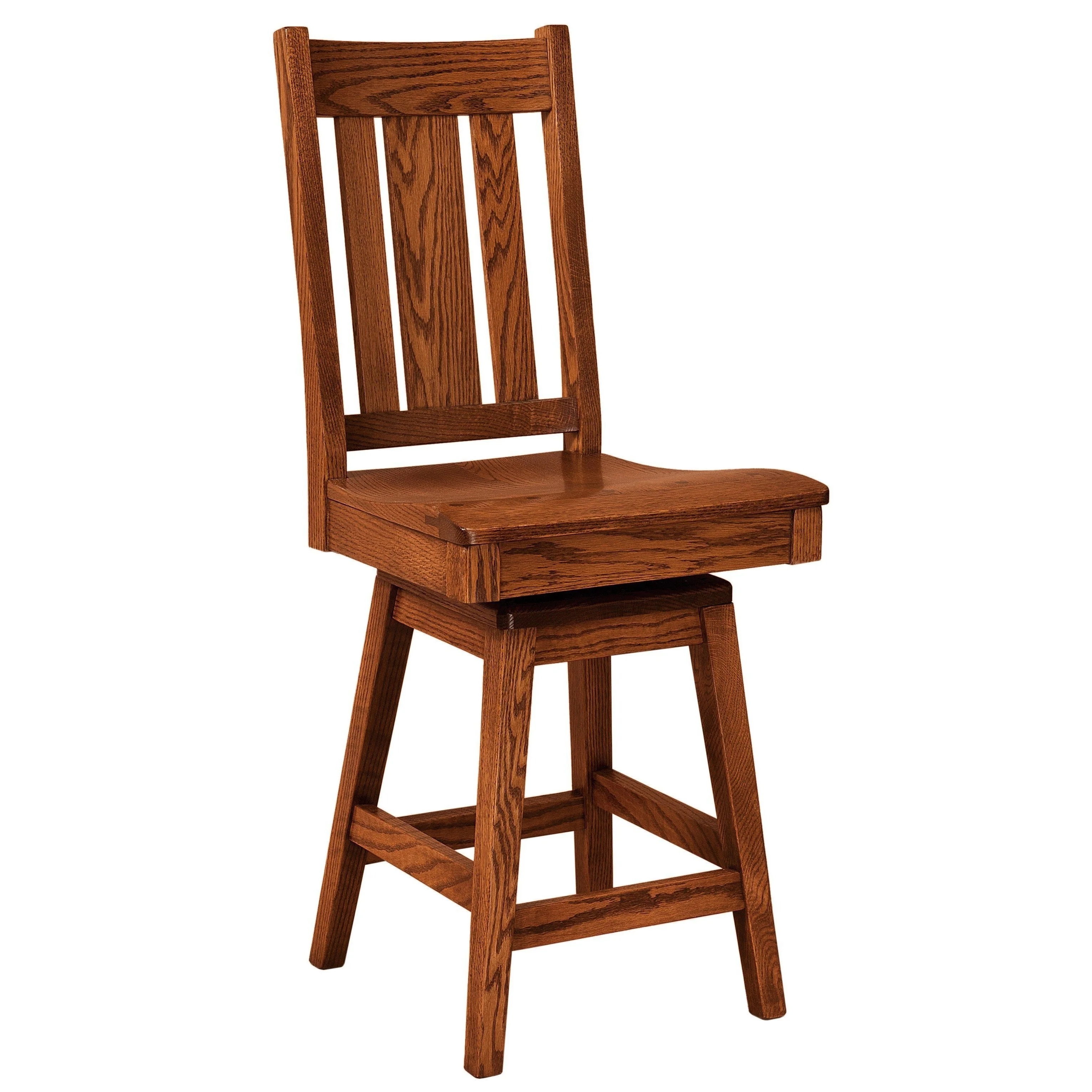 Amish Jacoby Swivel Bar Chair