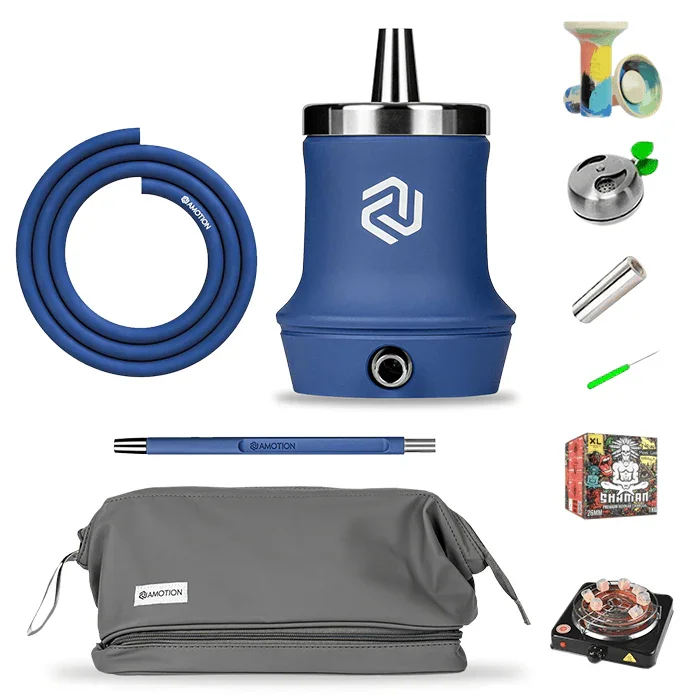 Amotion Roam Travel Shisha Set - Cobalt
