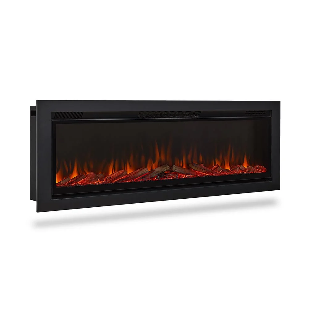 Real Flame 65-in Recessed/Wall Mounted Linear Infrared Electric Fireplace