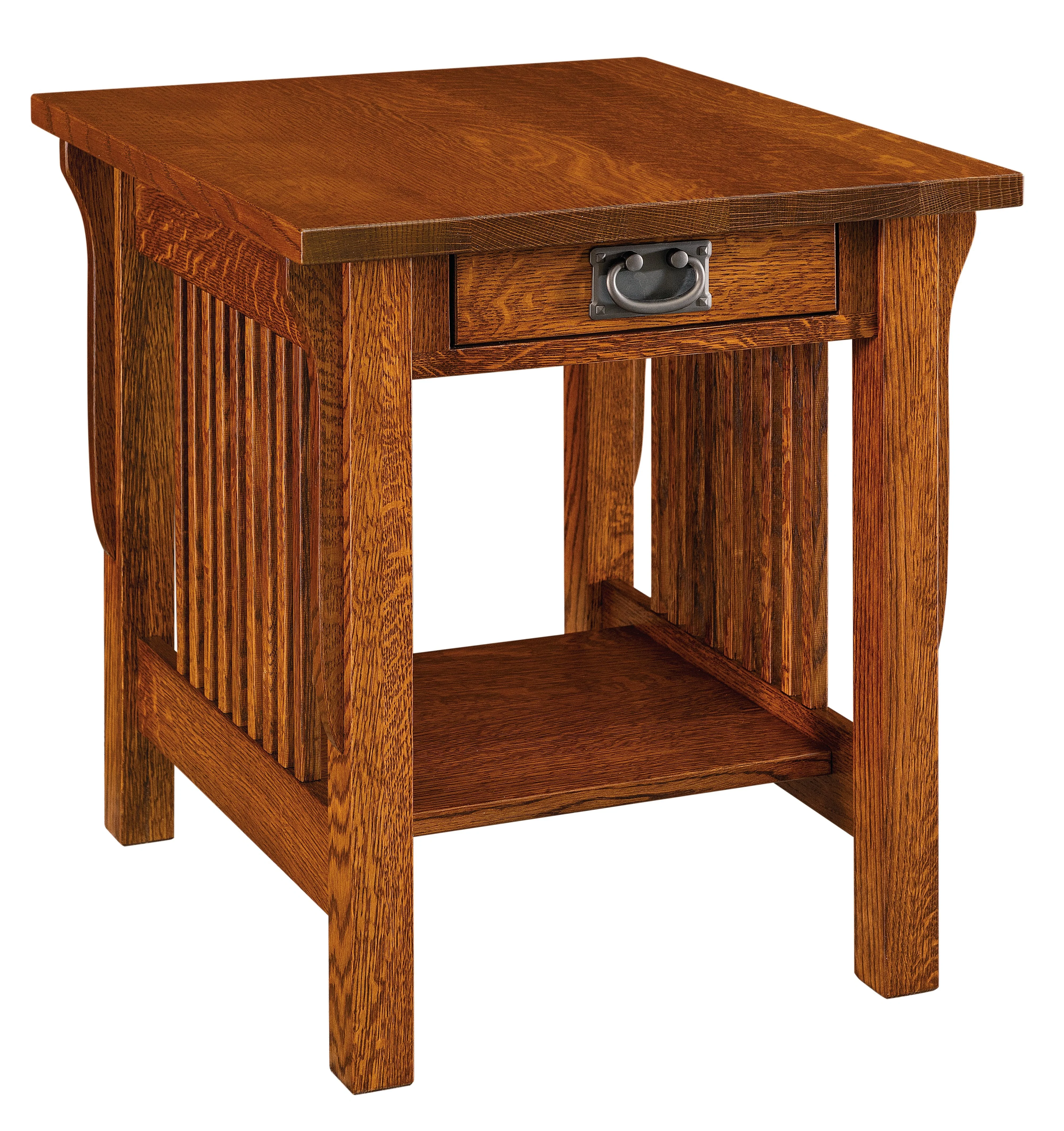 Amish Landmark One Drawer End Table