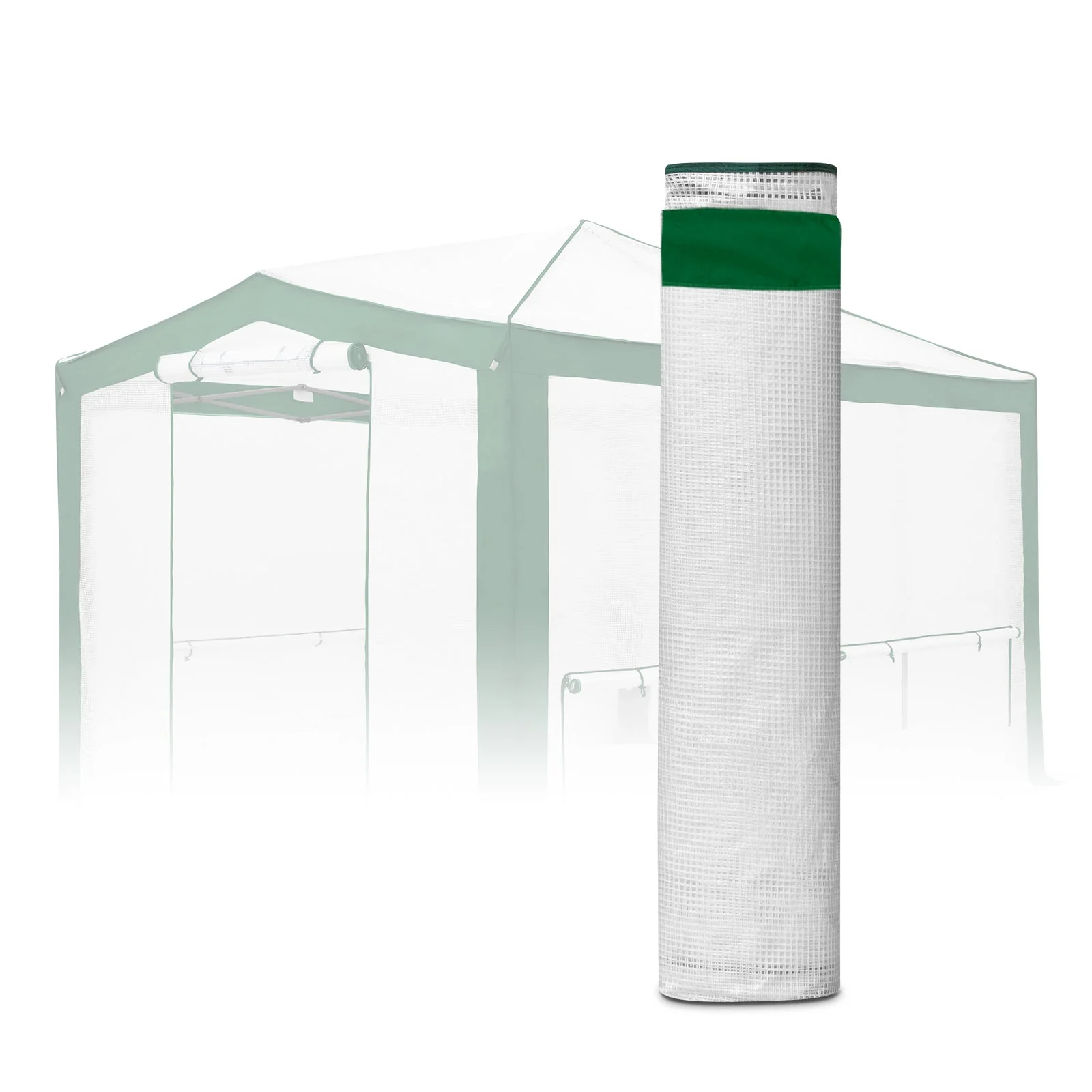 12X8 Replacement Top cover of Walk in Greenhouse with Polyester Reinforced Corners