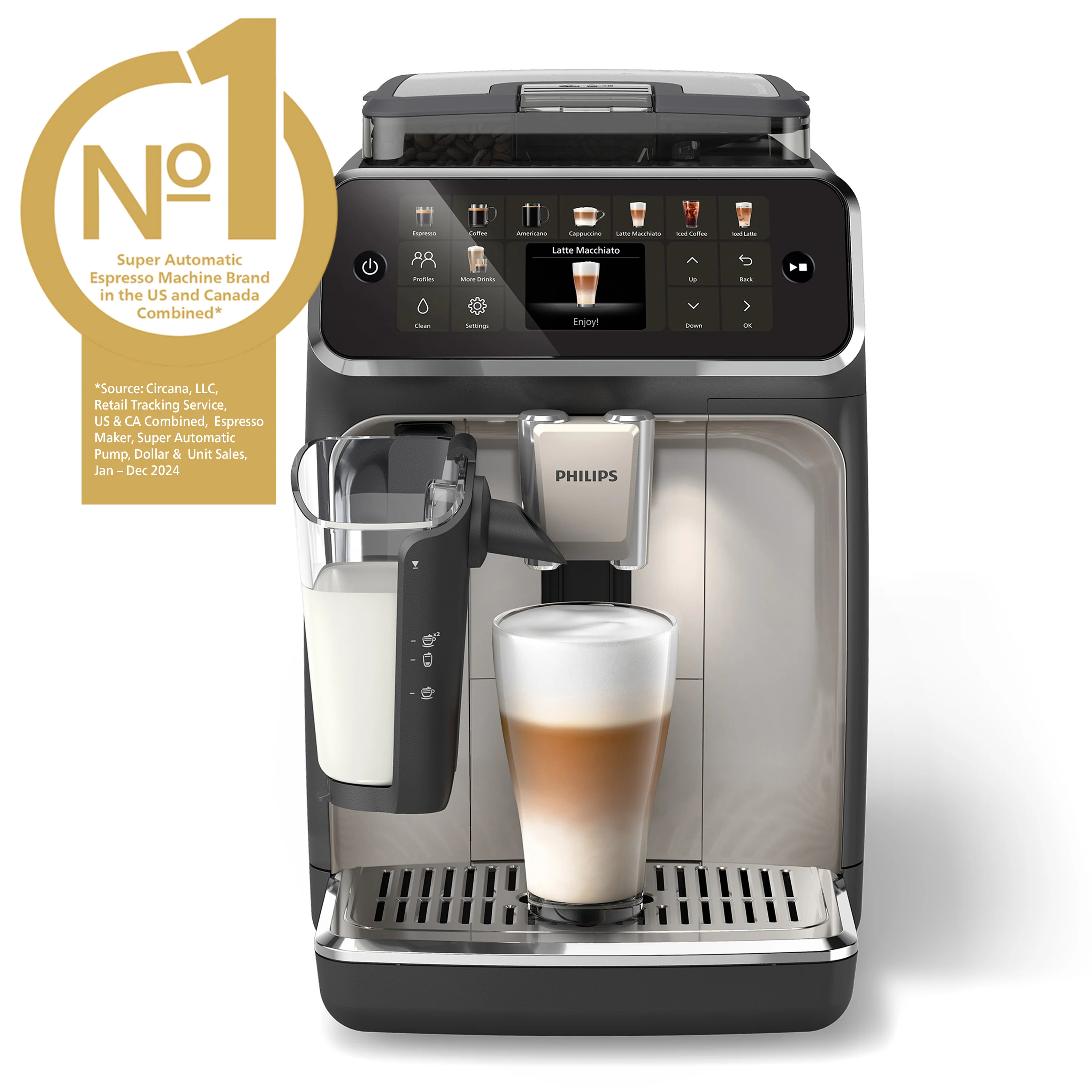 Philips 5500 Series Fully Automatic Espresso Machine - LatteGo