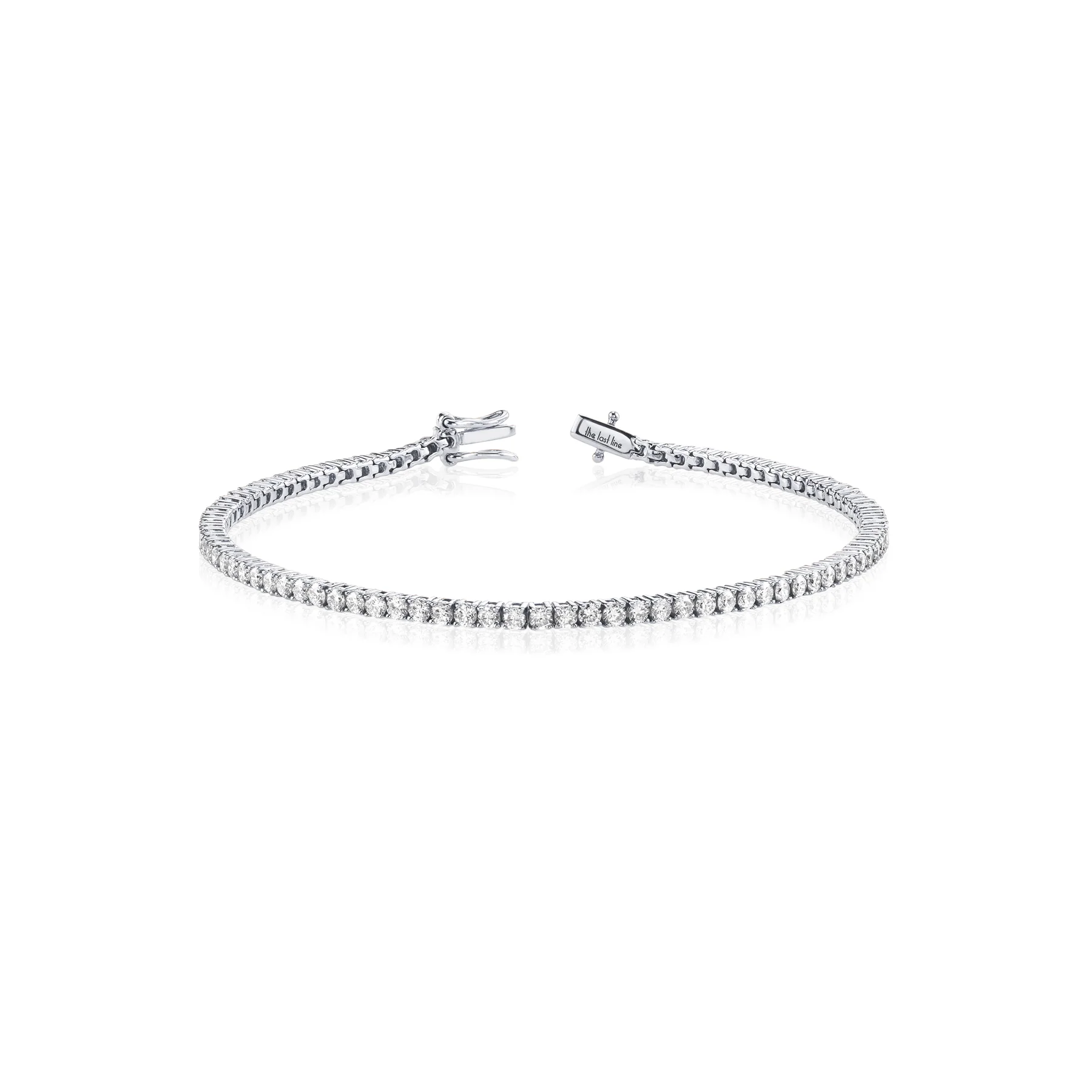The Perfect Tennis Bracelet - White Diamond / 14k White Gold