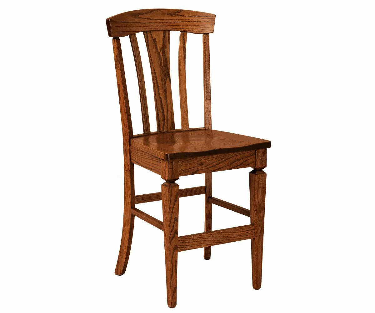 Amish Lexington Stationary Bar Chair