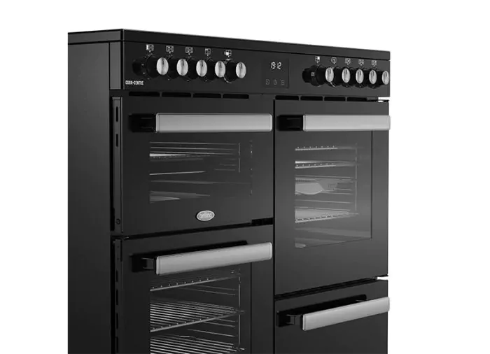 Belling 100 cm Black Cookcentre Electric Rangecooker | CC100EBLK