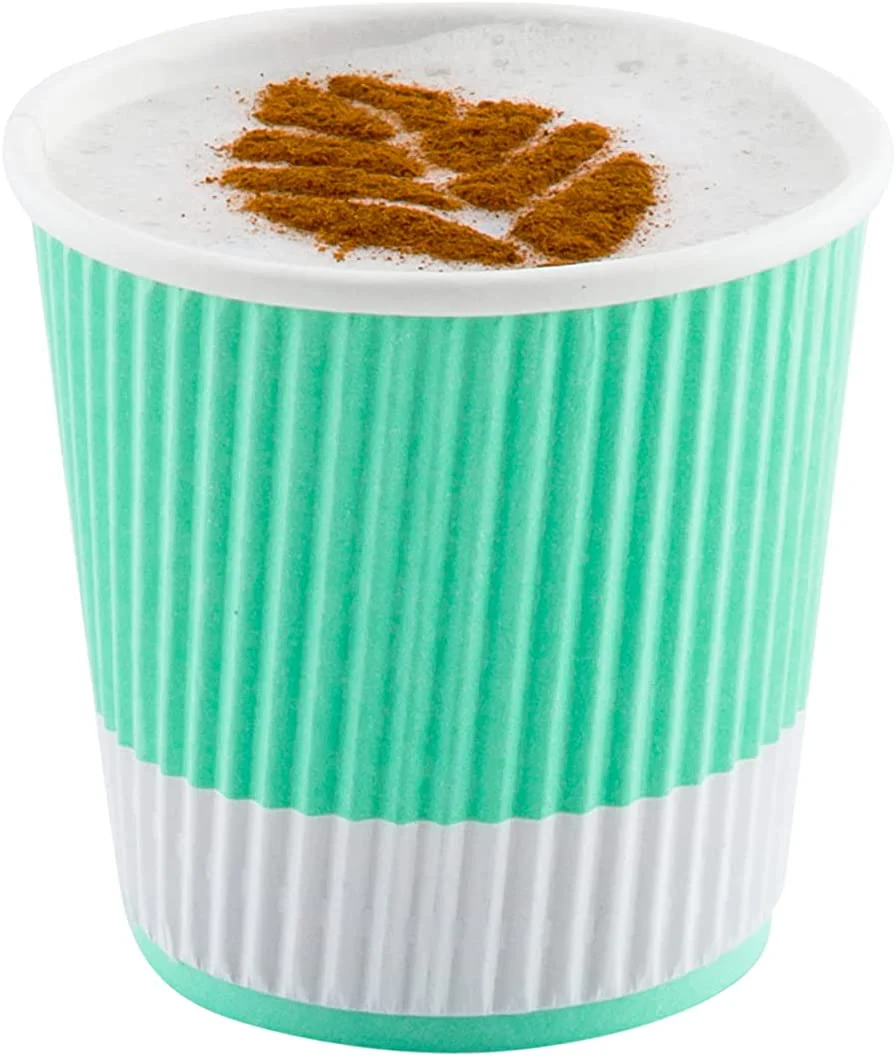 500-CT 4 oz Hot Beverage Cups Eco-Friendly Recyclable Paper - Insulated - Wholesale Takeout Coffee Cup