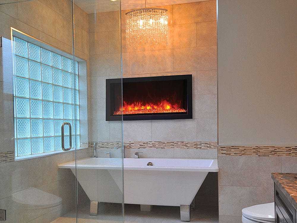 Remii 35-In Extra Slim Built-In Electric Fireplace