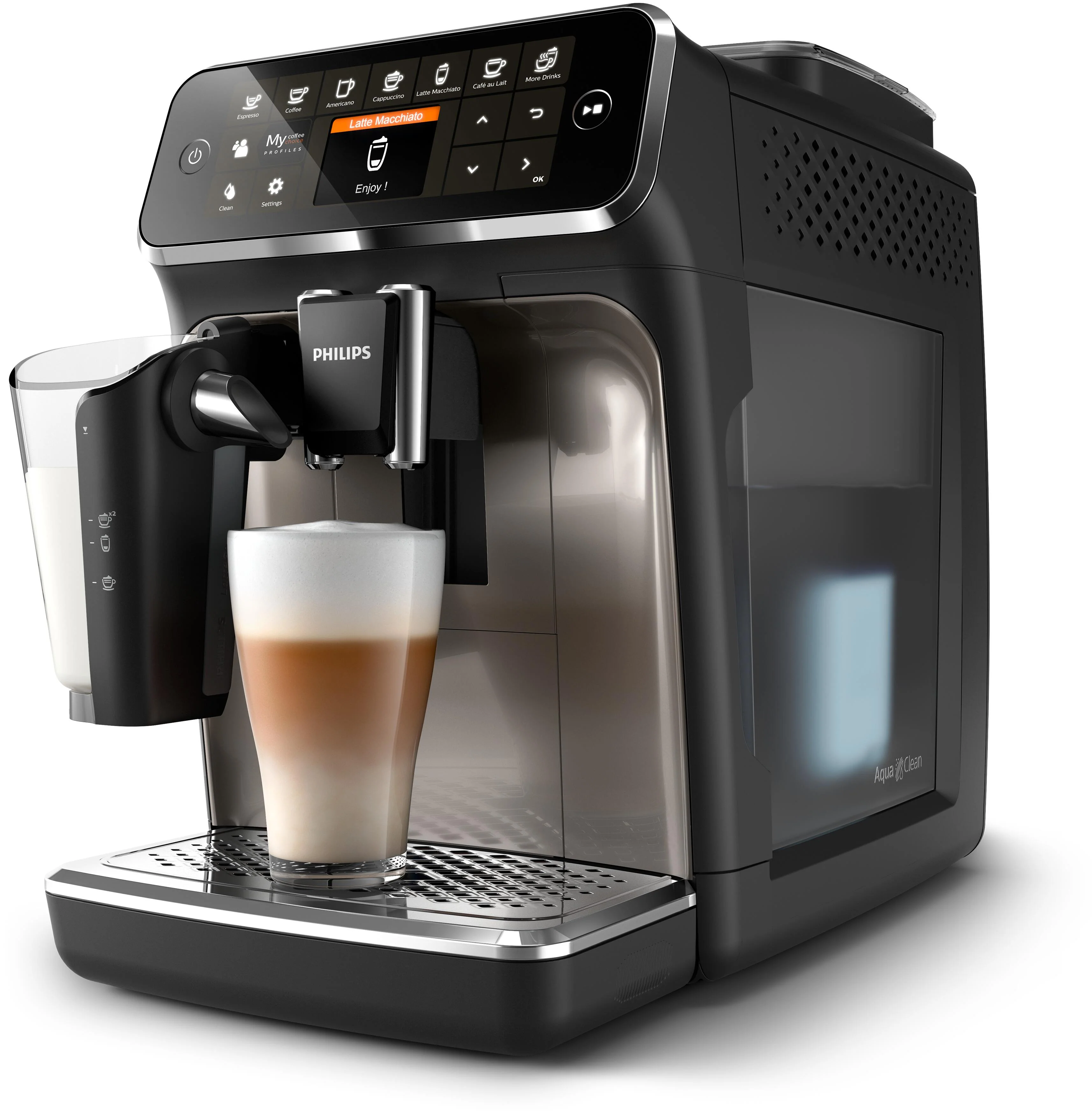 PHILIPS 4300 Series Fully Automatic Espresso Machine - LatteGo
