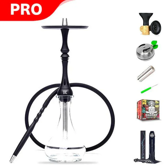 Alpha Hookah Kappa Set - Matt Black