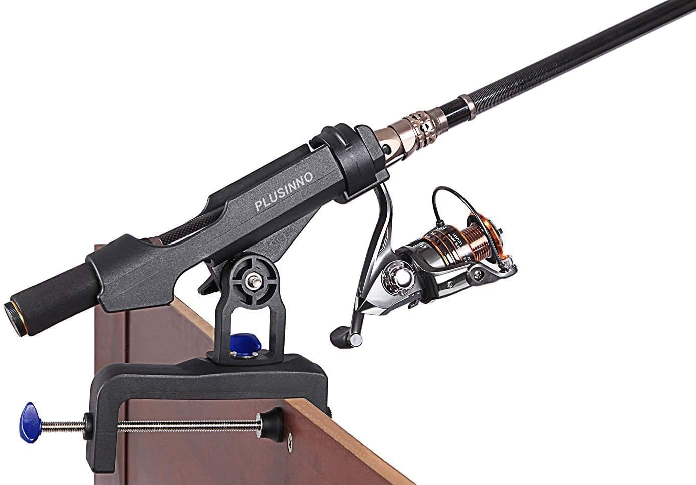 Fishing Boat Rods Holder Large Clamp Opening 360 Degree Adjustable