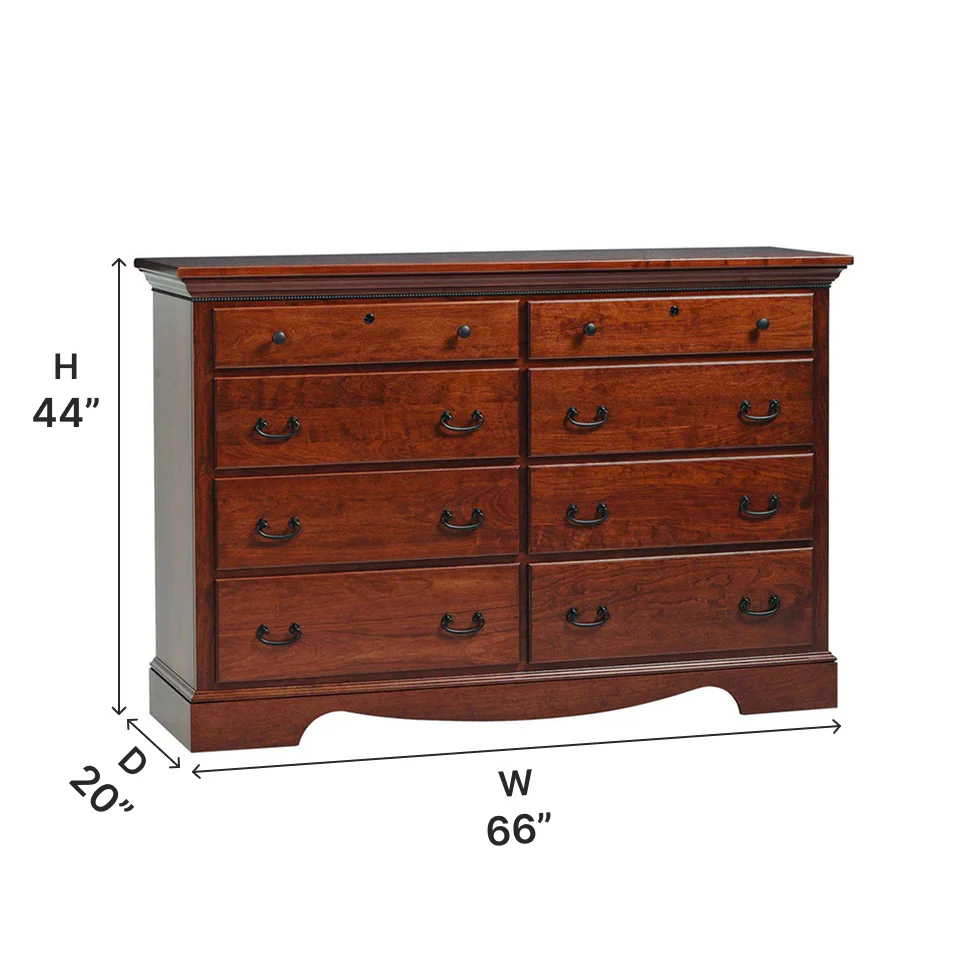 Amish Merlot Dresser