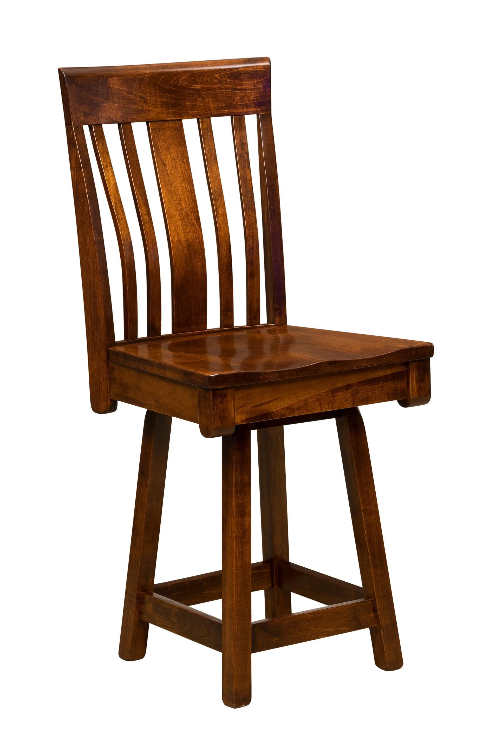 Amish Newbury Swivel Bar Chair