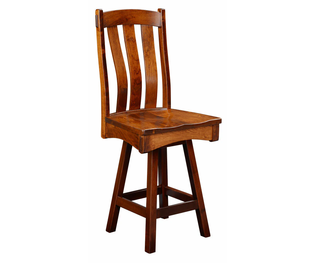 Amish Monarch Swivel Bar Chair